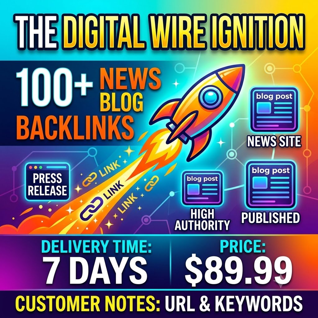 Press release service from Rankers Kiosk including 100 News website backlinks
