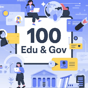 100 EDU and GOV Contextual Posts and Profile and Forum Backlinks