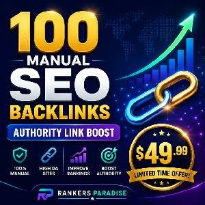 Rankers Kiosk Authority Link Boost — 100 Manual SEO Backlinks