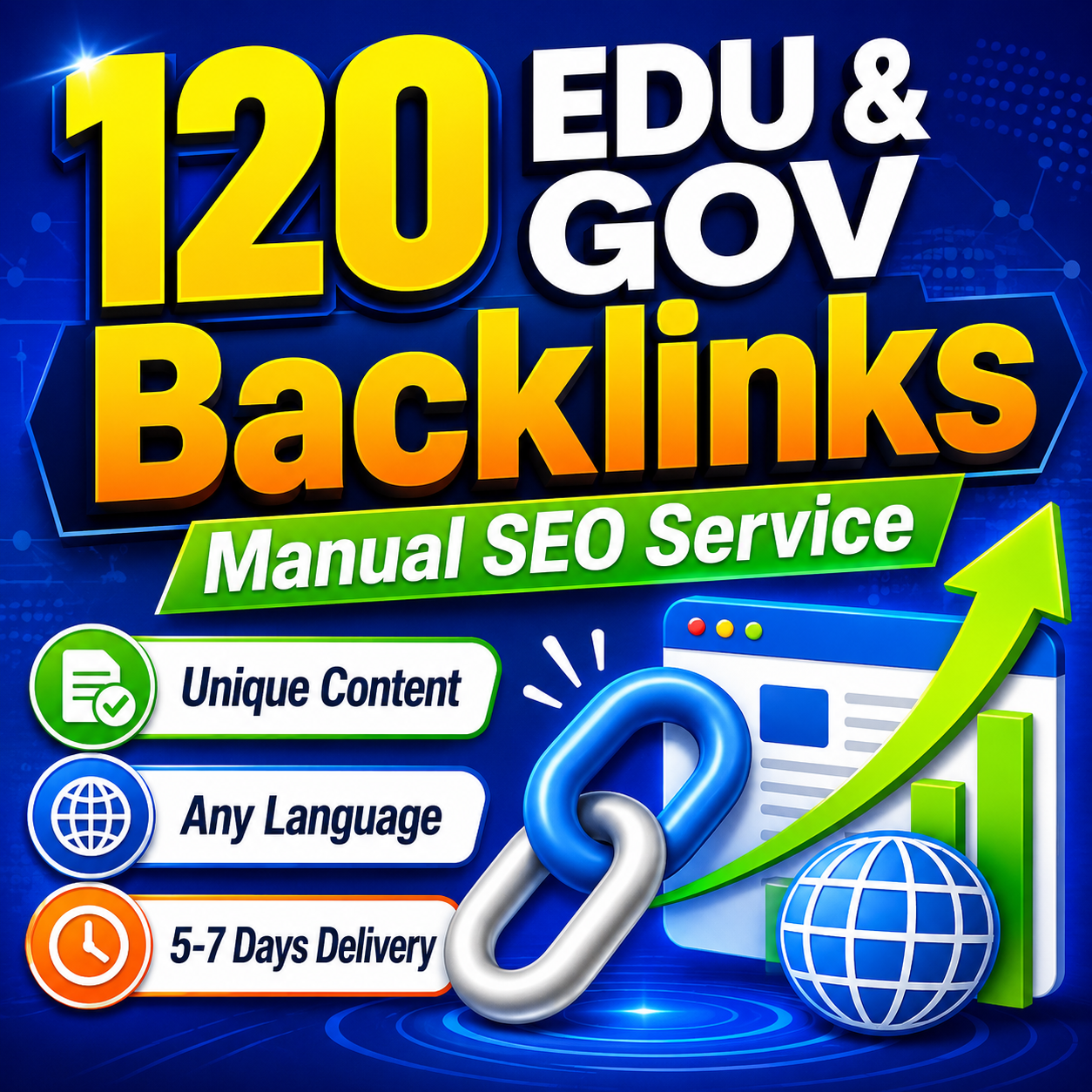 Buy 120 EDU and GOV backlinks from blog comments