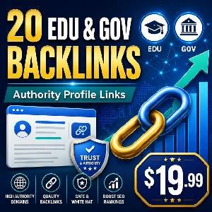 Authority EDU & GOV Profile Backlinks Package β 20 High Trust SEO Links