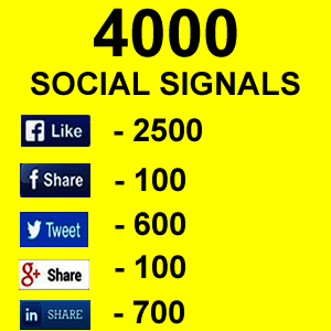 4000 High Quality Social Signals - Image 2