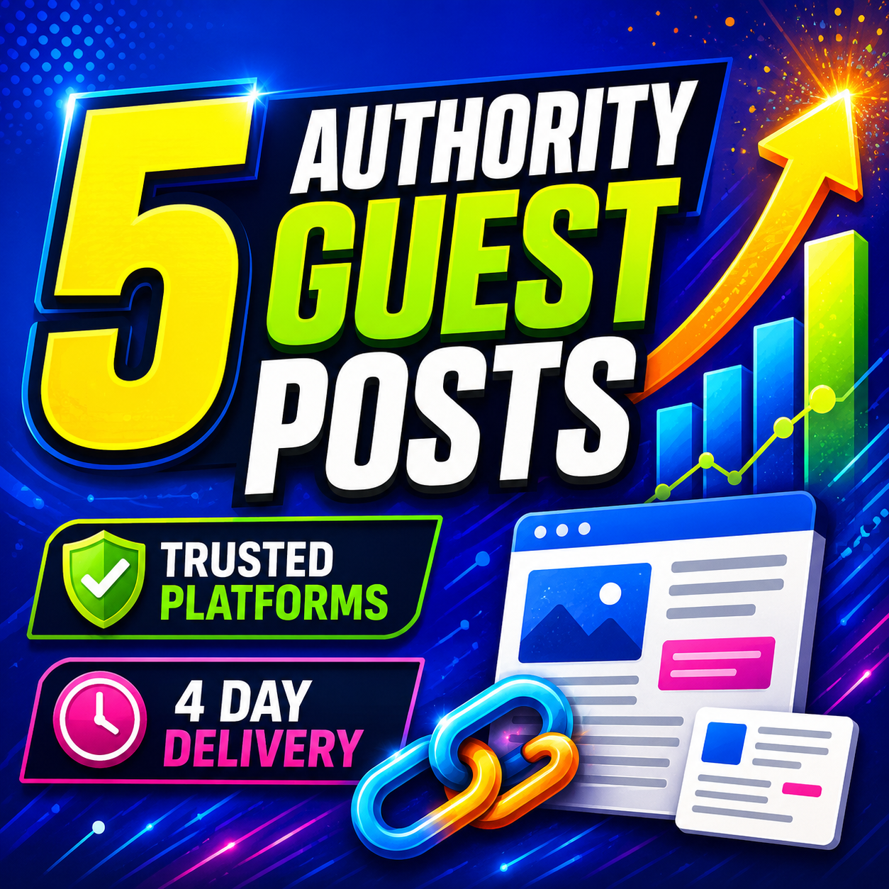 Buy 5 quality guest post backlinks from Rankers Kiosk