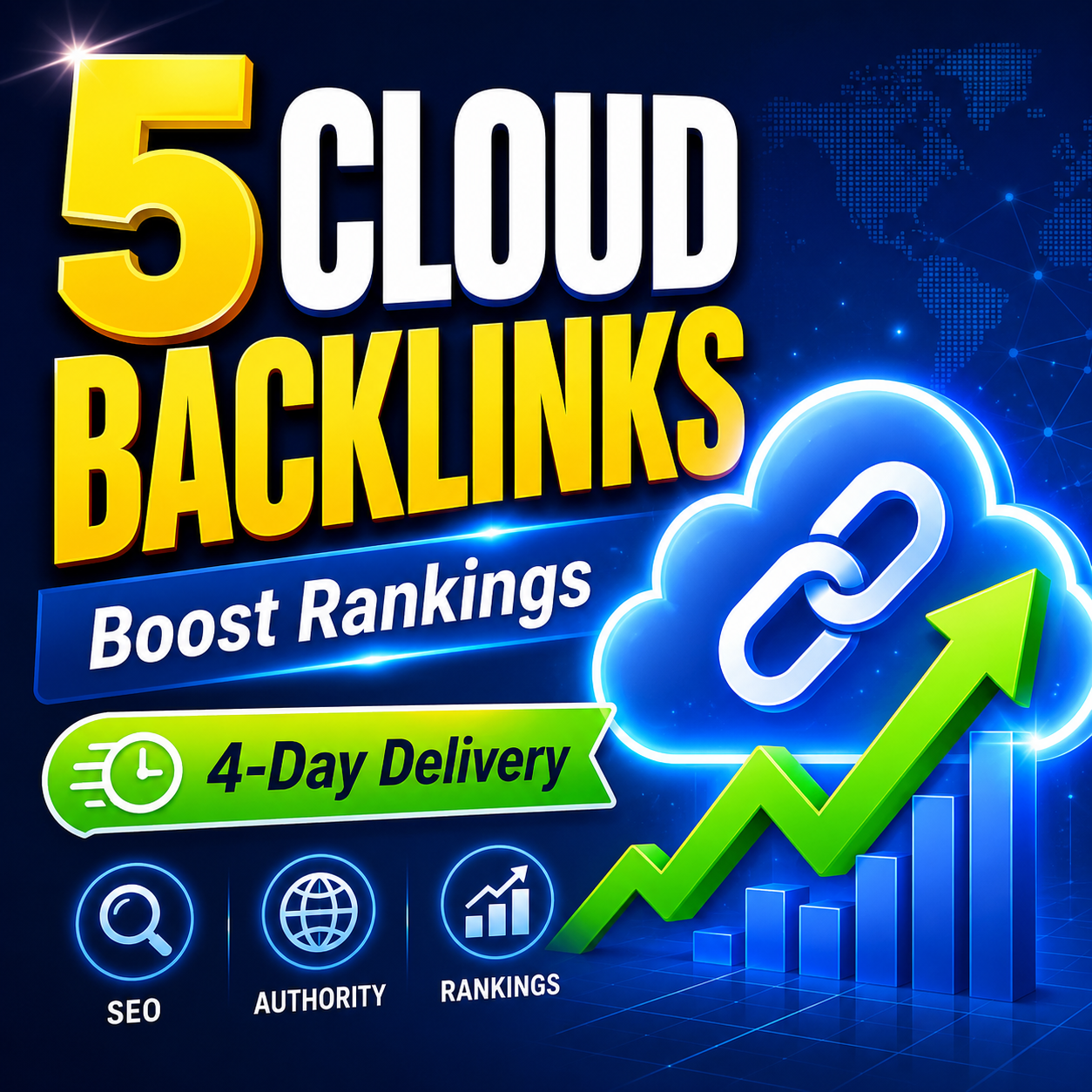 Use Rankers Kiosk to boost keyword rankings with 5 cloud backlinks