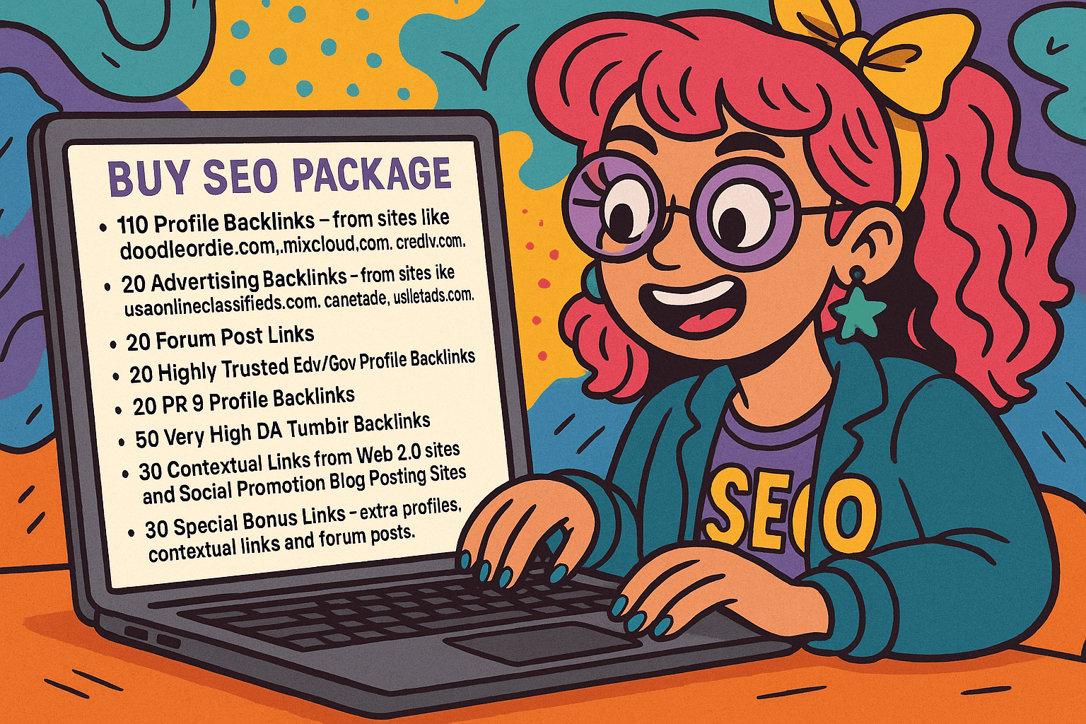 Girl Buys 300 low cost and high quality backlinks from Rankers Kiosk