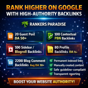 Rank Higher on Google With High-Authority Backlinks 2500 DA 50+ Backlinks
