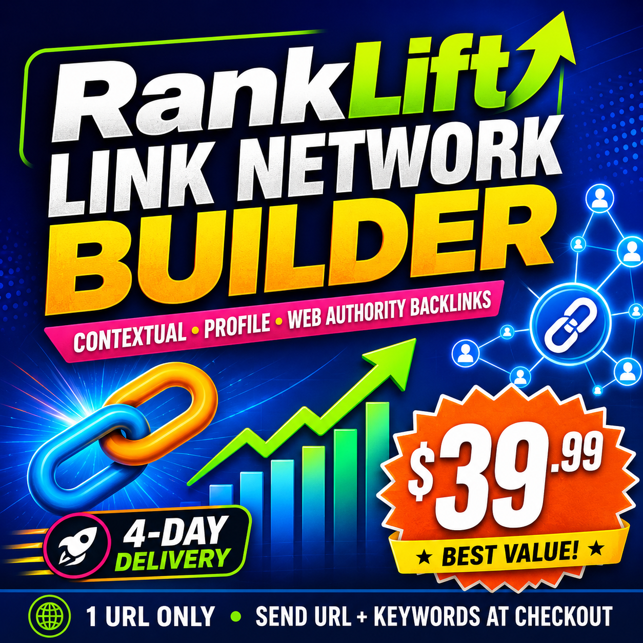 Image shows Rank Lift Link Network Builder SEO Service