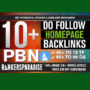 Genuine High Quality PBN BACKLINKS (10 PBN POSTS) DA 20+ & TF 20+ blog