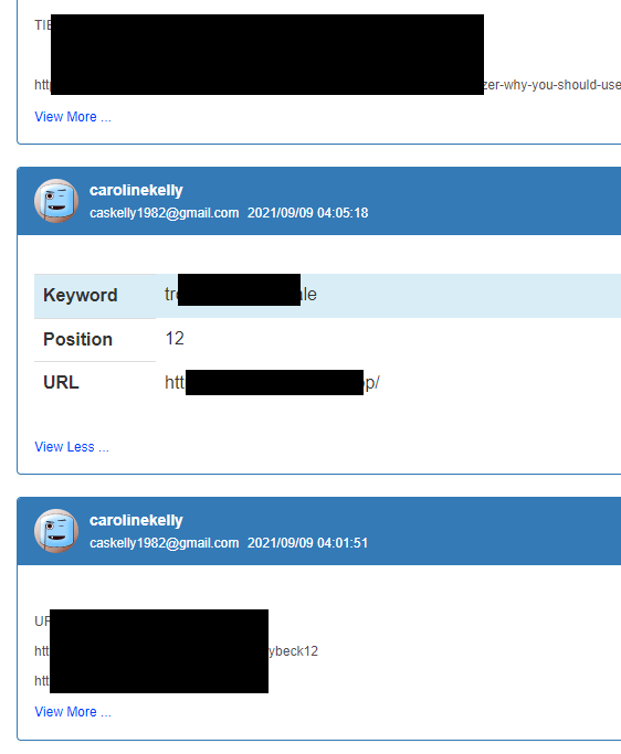 We will publish ranking changes