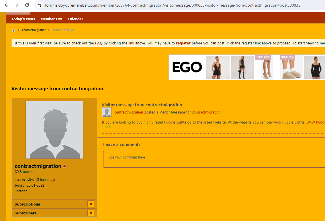 Image shows an example of purchase high da backlinks service