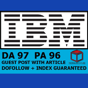 Write and Publish Guest Post on IBM DA 97 PA 96
