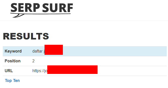 recent gambling seo results