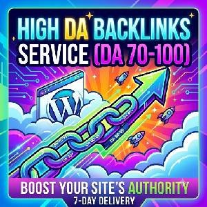 Premium 40 High DA Backlinks Service (DA 70-100 Boost Package)