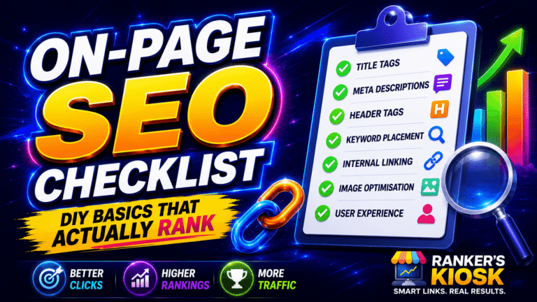 On-Page SEO Checklist: DIY Basics That Actually Rank