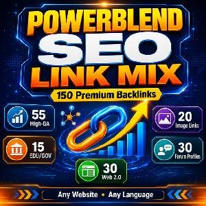PowerBlend SEO Link Mix – 150 Premium Backlinks Built for Stronger Search Visibility